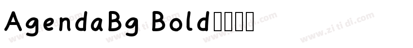 AgendaBg Bold字体转换 AgendaBg Bold字体转换